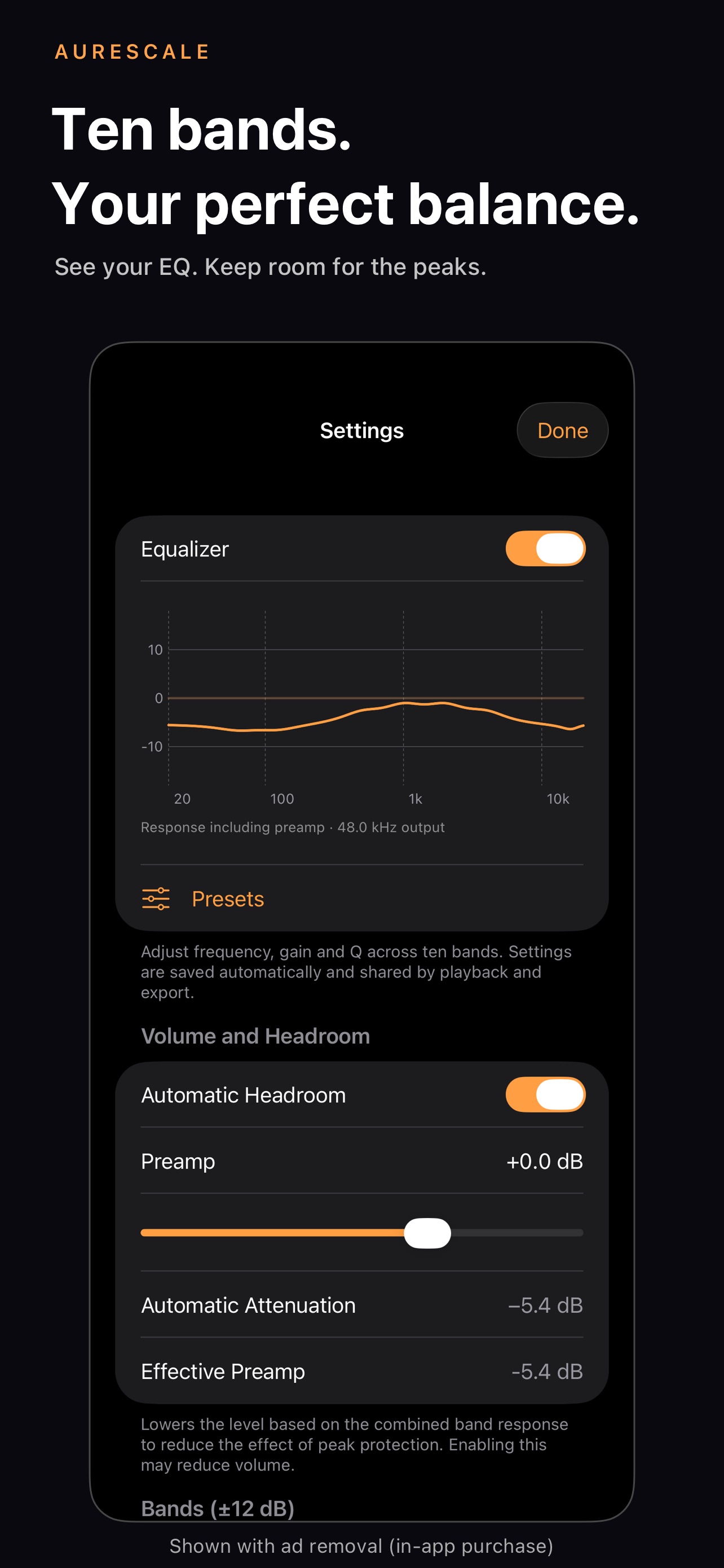 Screenshot 2 of Aurescale: Music Player & EQ