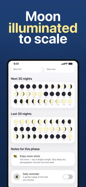 Moon Phases Calendar Pro screenshot 2