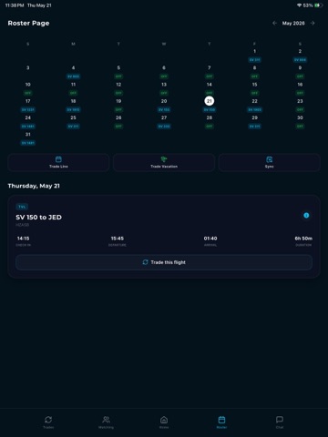 Trade4Crew iPad screenshot