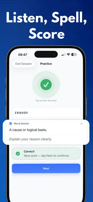 Spelling Test: Listen & Spell screenshot 2