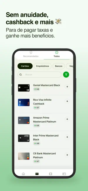 Aprov: Cartões, Crédito e CPF iPhone screenshot 2