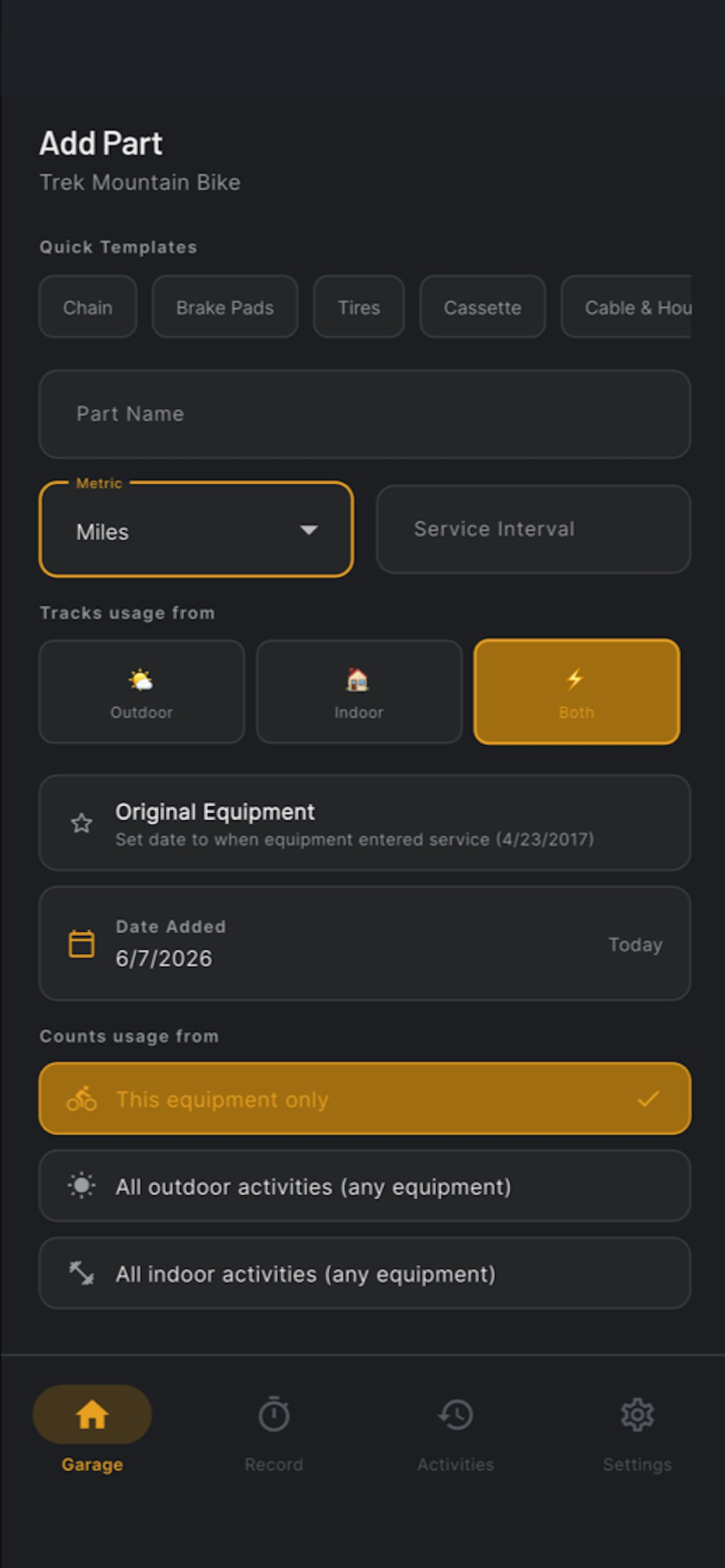 GarageTracker screenshot 4