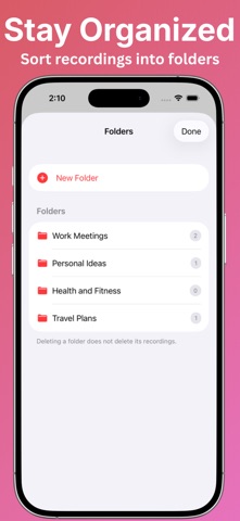 Voice Notes - Transcribe Audio Screenshot 5 of 5