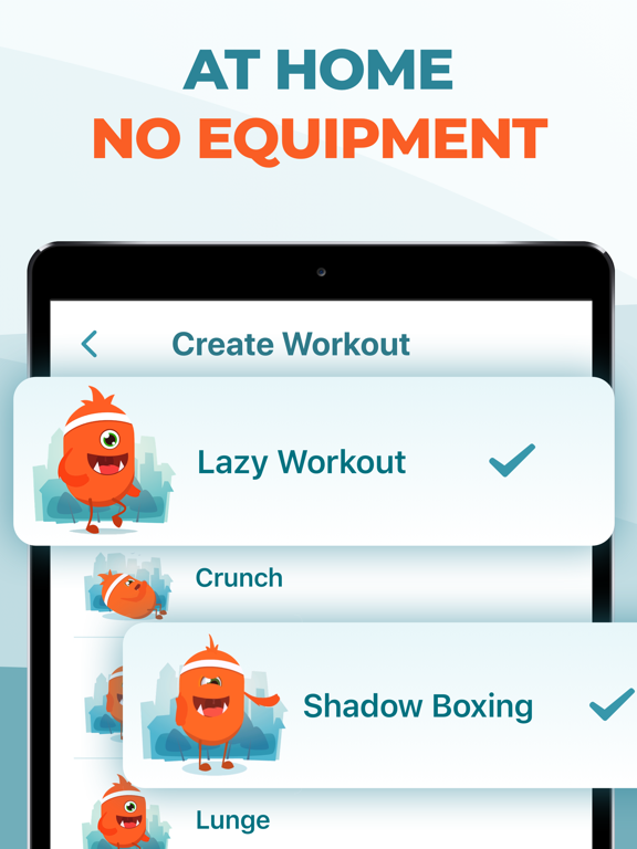 Fitness At Home Workouts App iPad screenshot