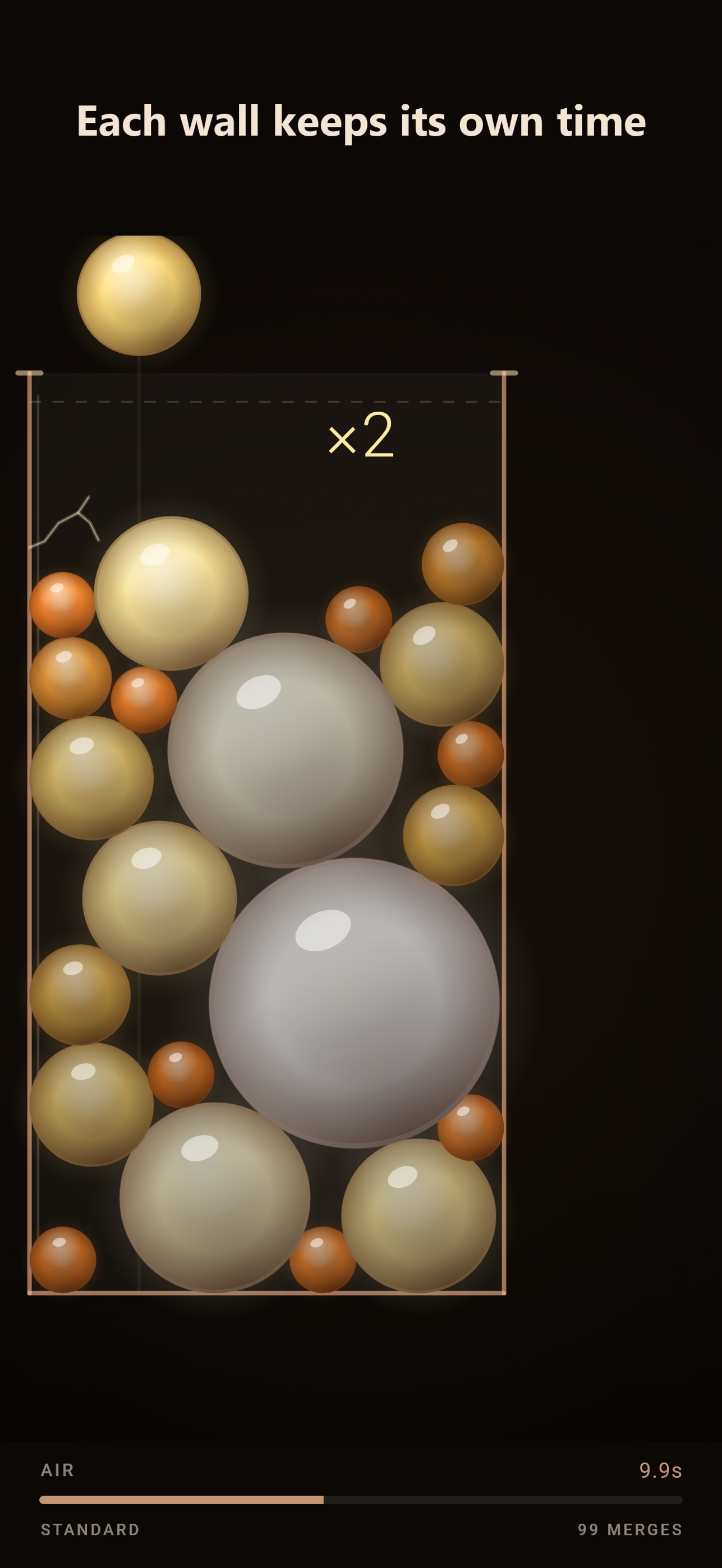 Screenshot 3 of Squeeze the Orbs: Drop & Merge