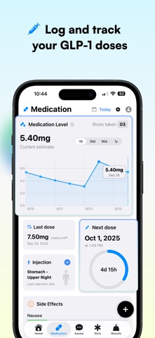 GLP-1.COM: Shot Tracking App screenshot