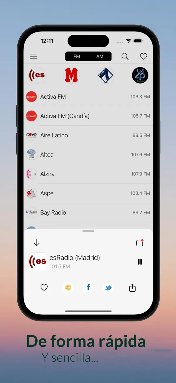 Screenshot #2 pour Radios España - FM y AM