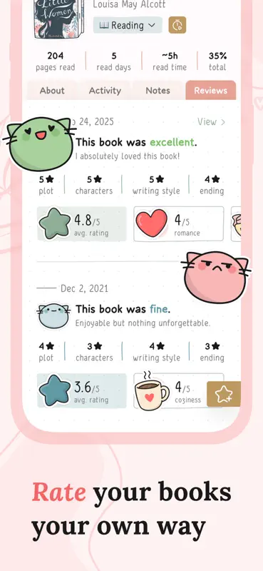 Leero: Book & Reading Tracker screenshot 7 of 8