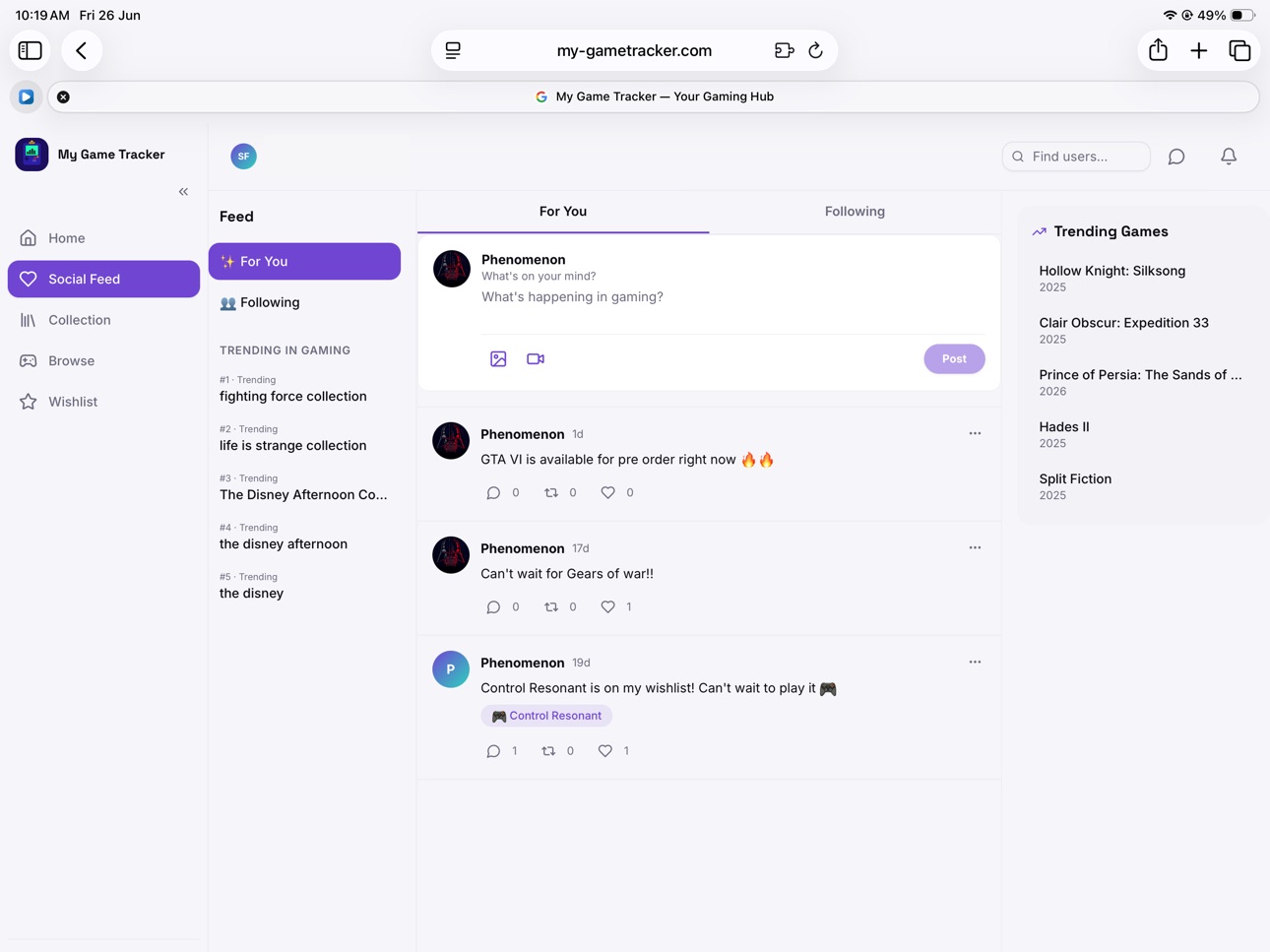 iPad screenshot