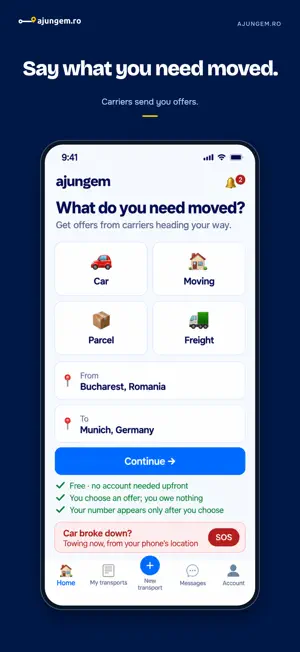 Ajungem – transport & moving screenshot 1