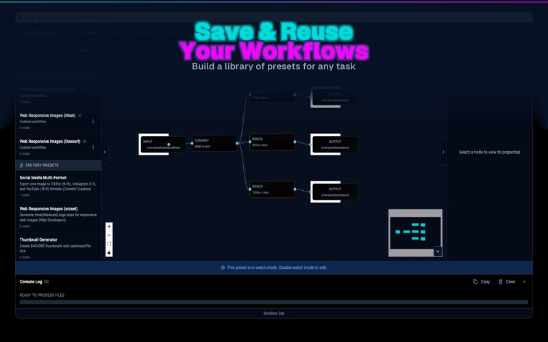 FlowBatch screenshot