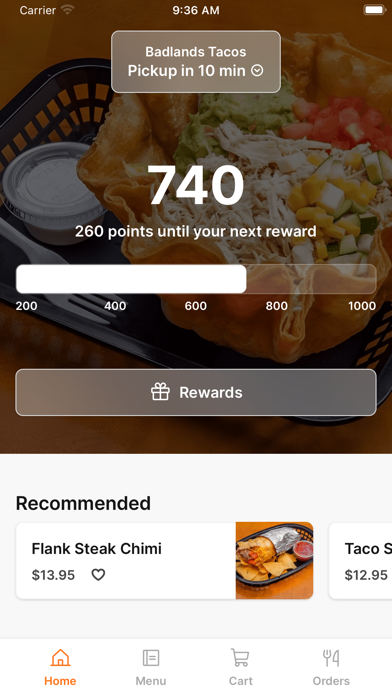 Badlands Tacos iPhone screenshot 1 - Food & Drink app