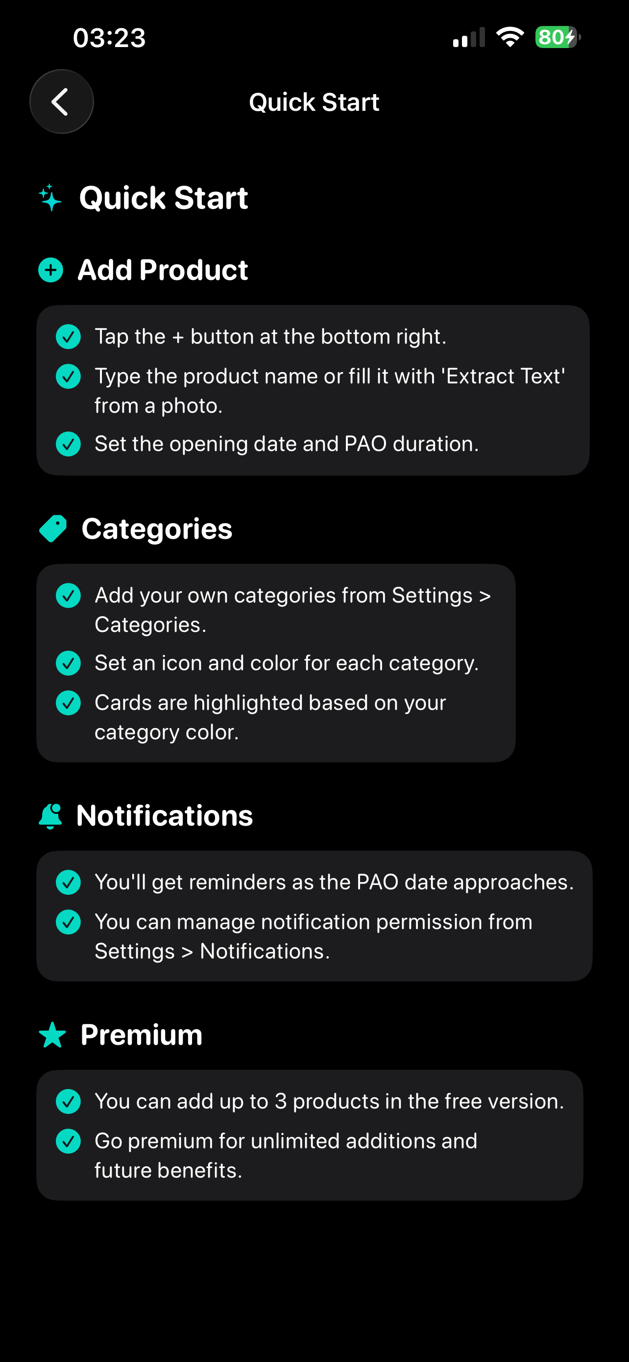 Opened: Expiry & PAO Tracker screenshot 8