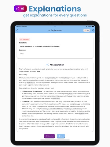C, C++, C# Quiz iPad screenshot