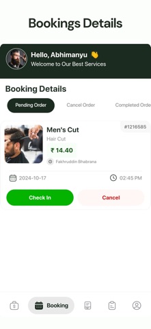 Labhham salon App screenshot