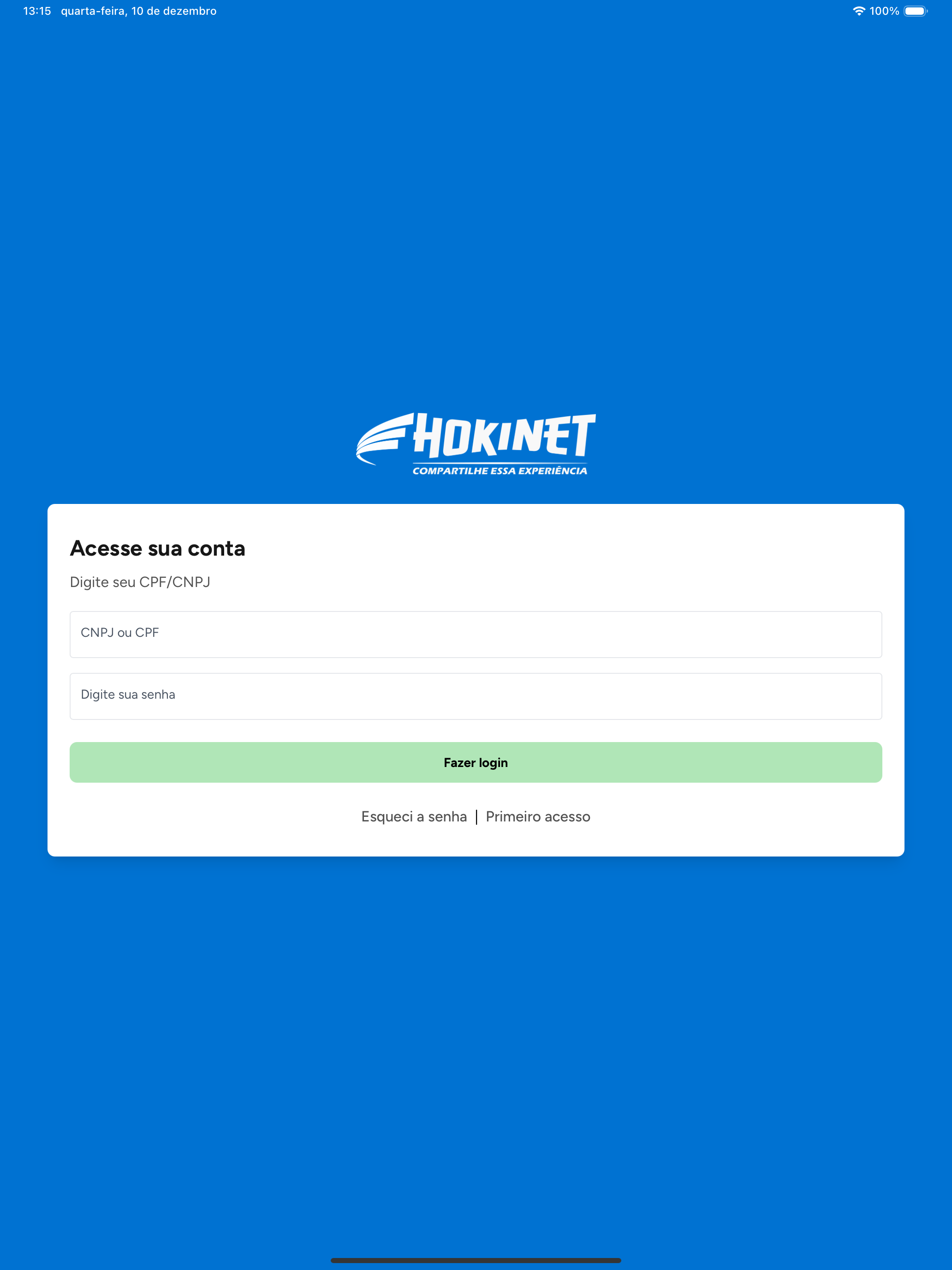 Hokinet - Central do Cliente