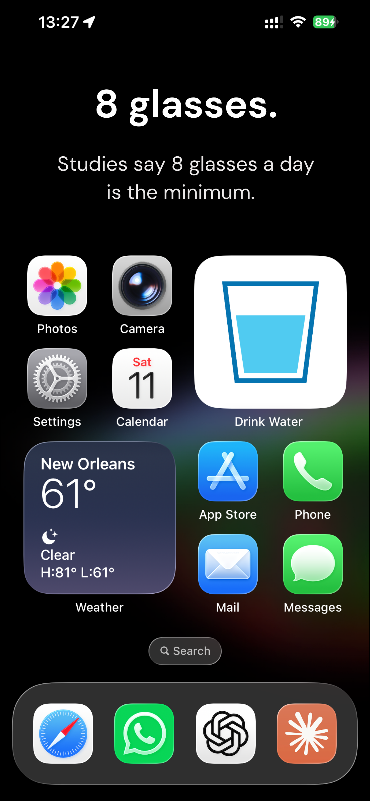 Drink Water MicroApp
