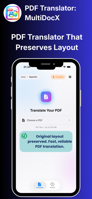 PDF Translator: MultiDocX Screenshot 1 of 5