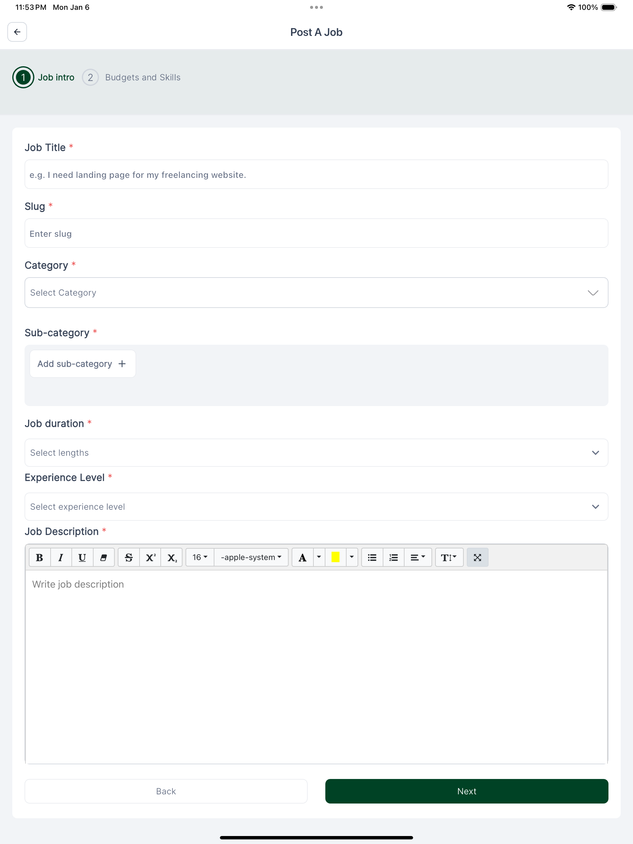 Uplifters Client