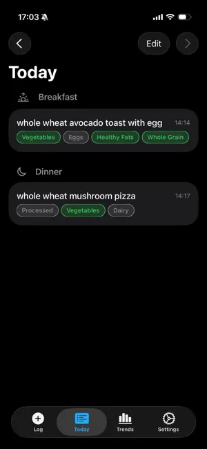 Your Food Log screenshot 4