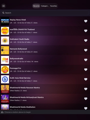 Hindi Radios - Desi Radios iPad screenshot