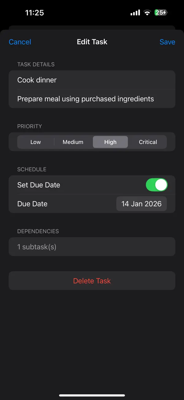 #4. Task Graph (iOS) Ved: Rodoma Karviha