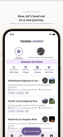 Touring Journey: GPS Trip Log iPhone screenshot