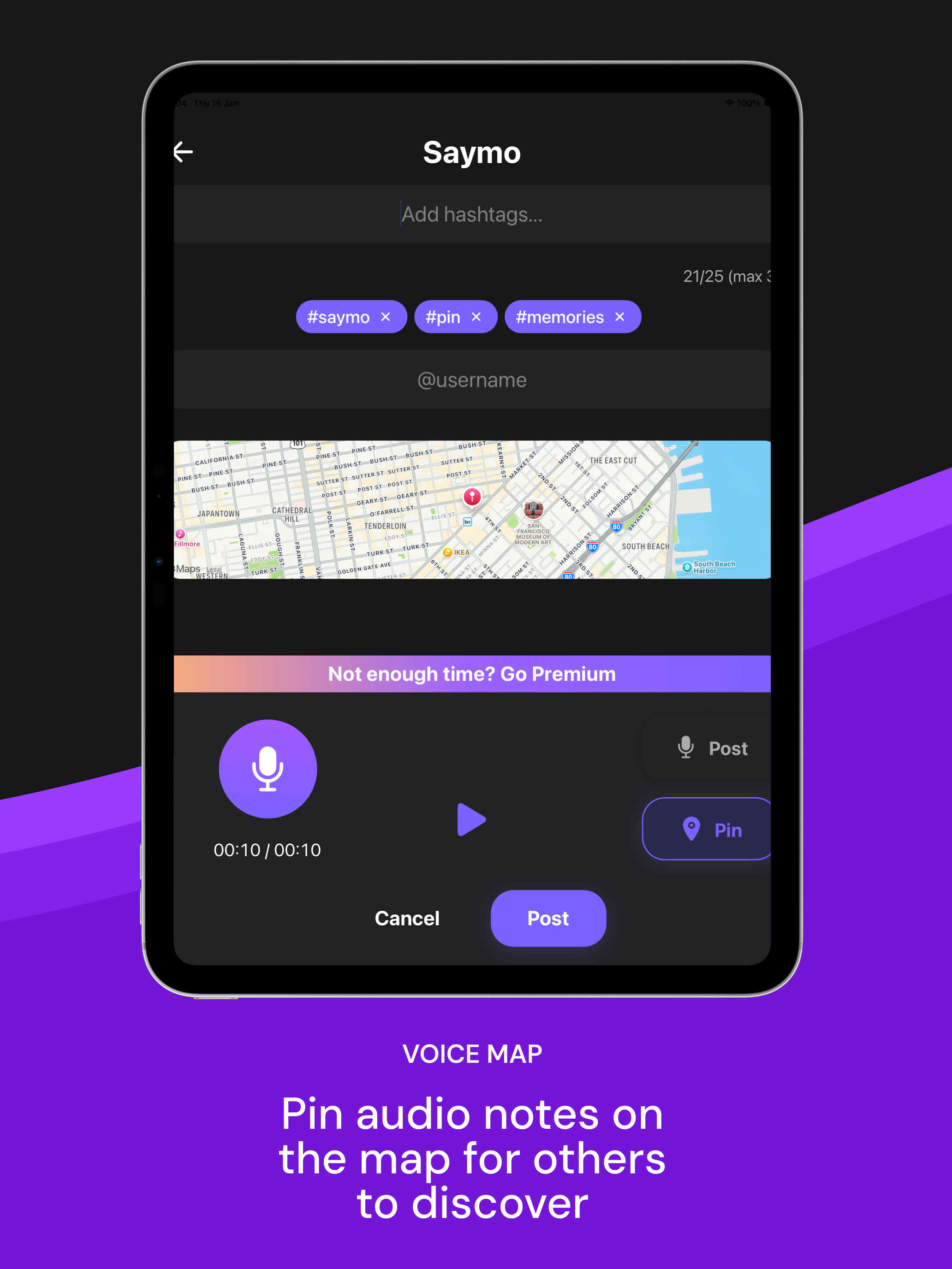 Saymo: Voice, Map & Emotions