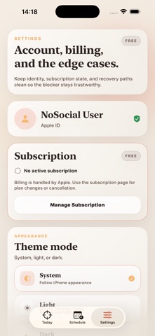 NoSocial: App Blocker & Focus screenshot
