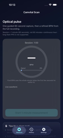Camvital Scan screenshot