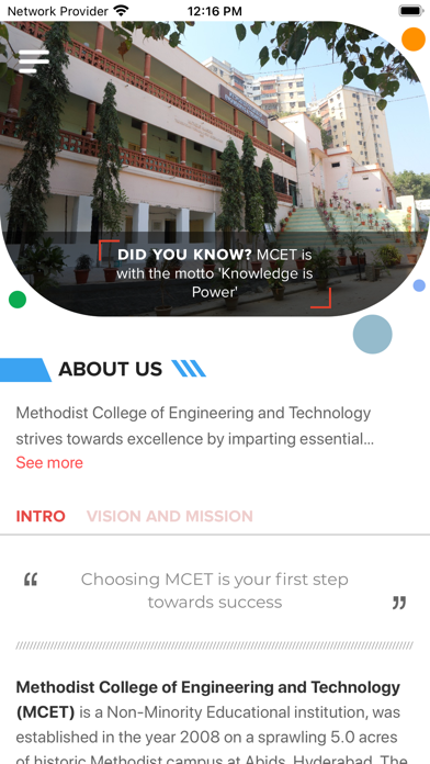 MCET Connect Screenshot