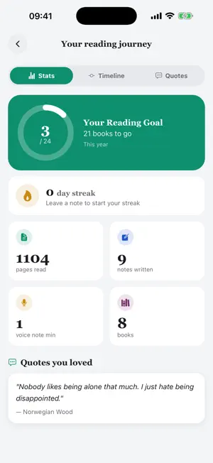 Rubrai: Reading Journal screenshot 2
