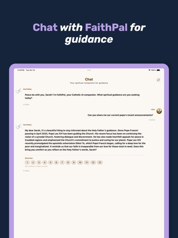 FaithPal iPad screenshot