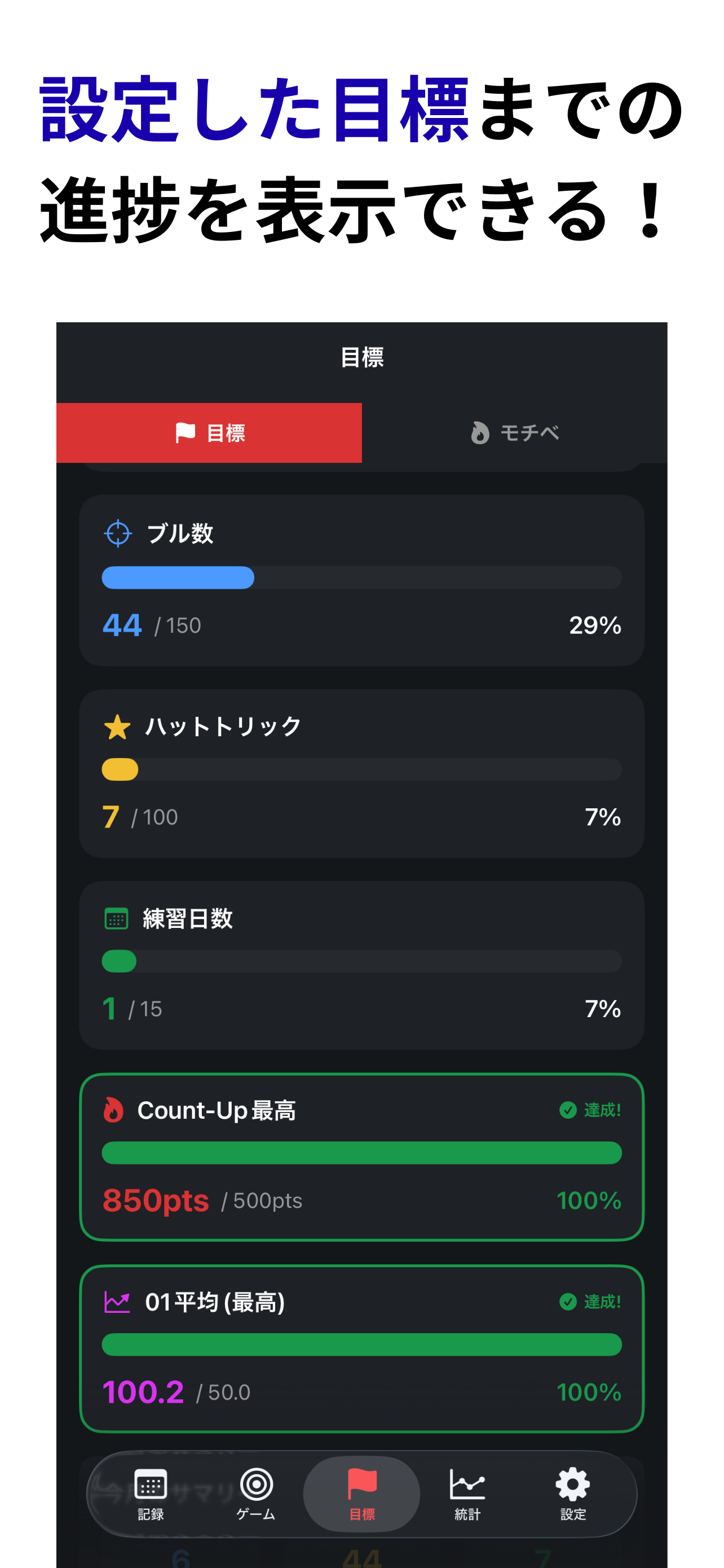 ダーツ練習パートナー
