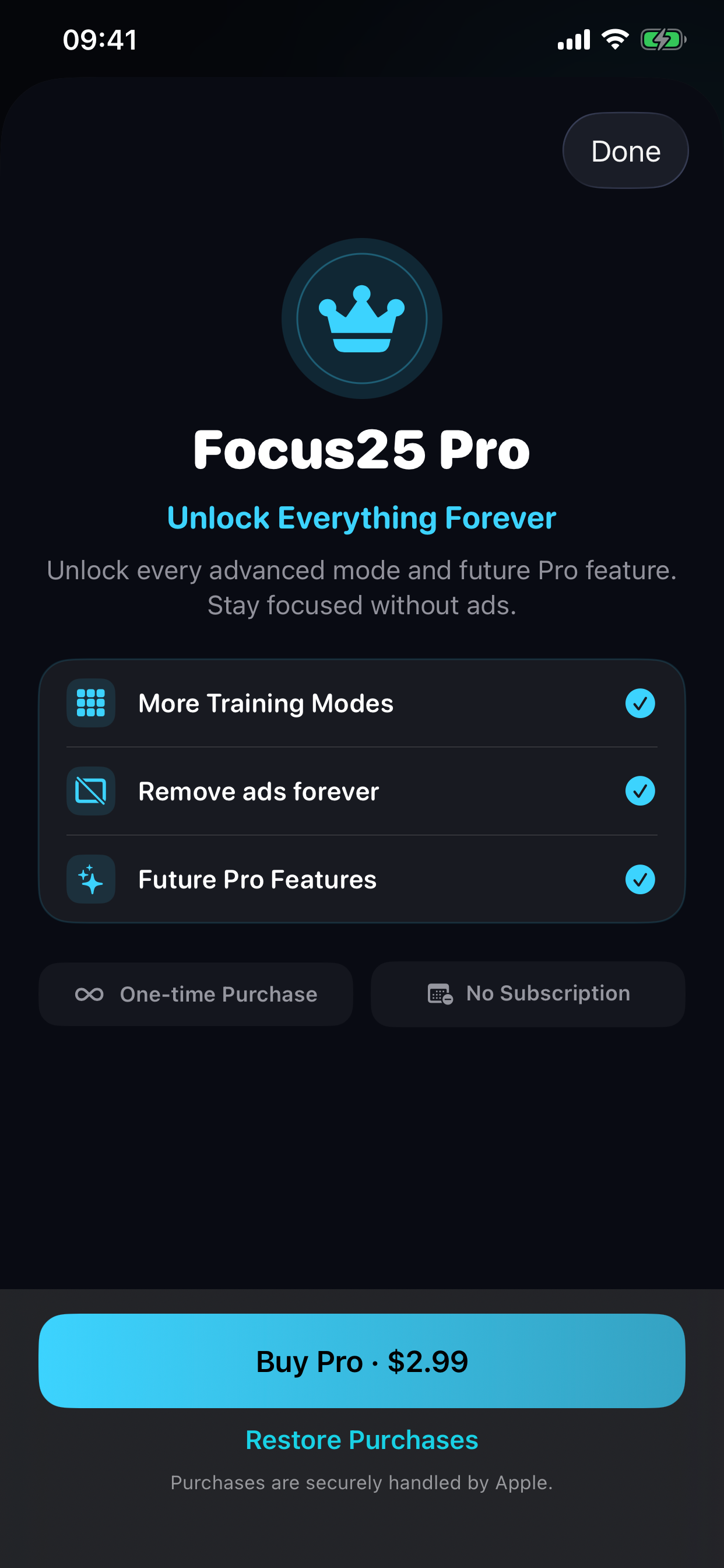 Focus25: Schulte Sprint screenshot 3