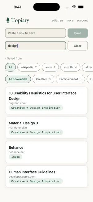 Topiary — Smart Bookmarks screenshot 3