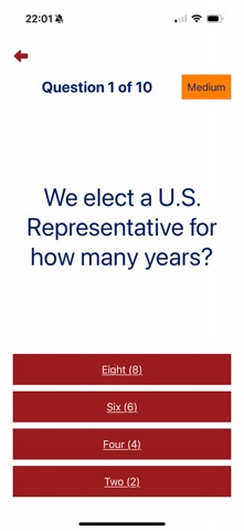 The U.S. Citizenship App screenshot