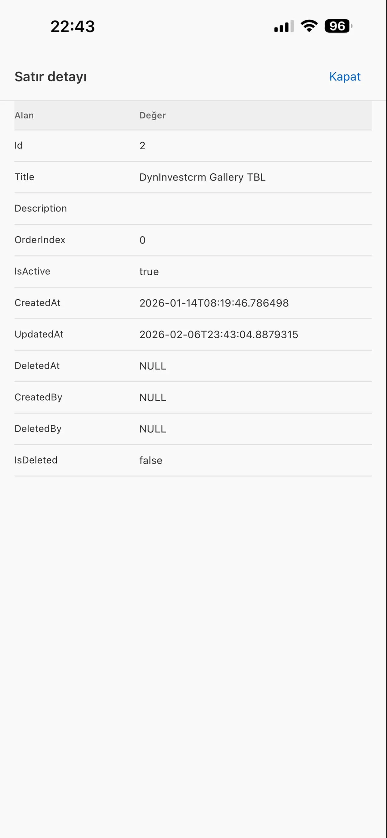 #8. Dyn SqlServer (iOS) Oleh: Turgay ACAR