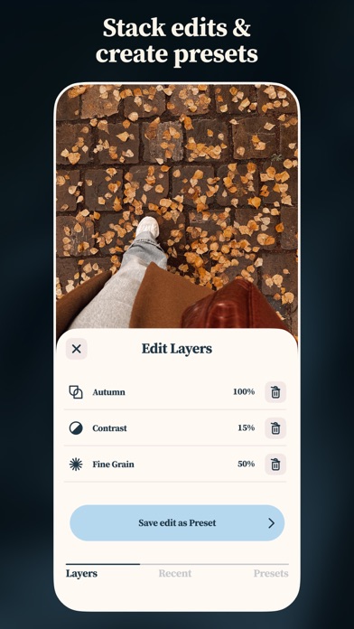 Setty: Photo Filters & Presets iPhone screenshot 6 - Photo & Video app