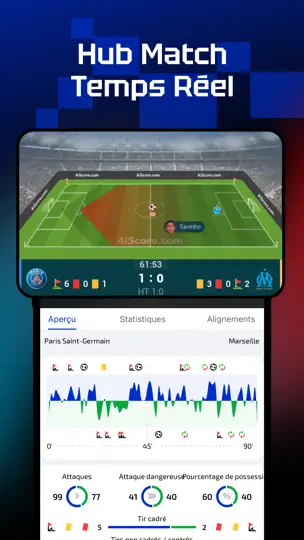 Capture d'écran de AiScore - Scores En Direct sur iPhone 1