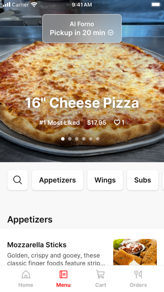 AL FORNO PSL iPhone screenshot 2 - Food & Drink app