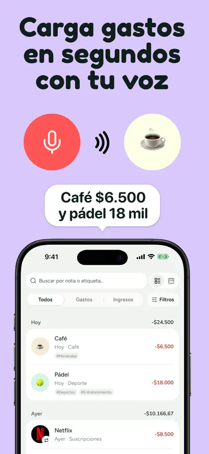 Screenshot 4 di 6 di Kesef: Gestor de gastos
