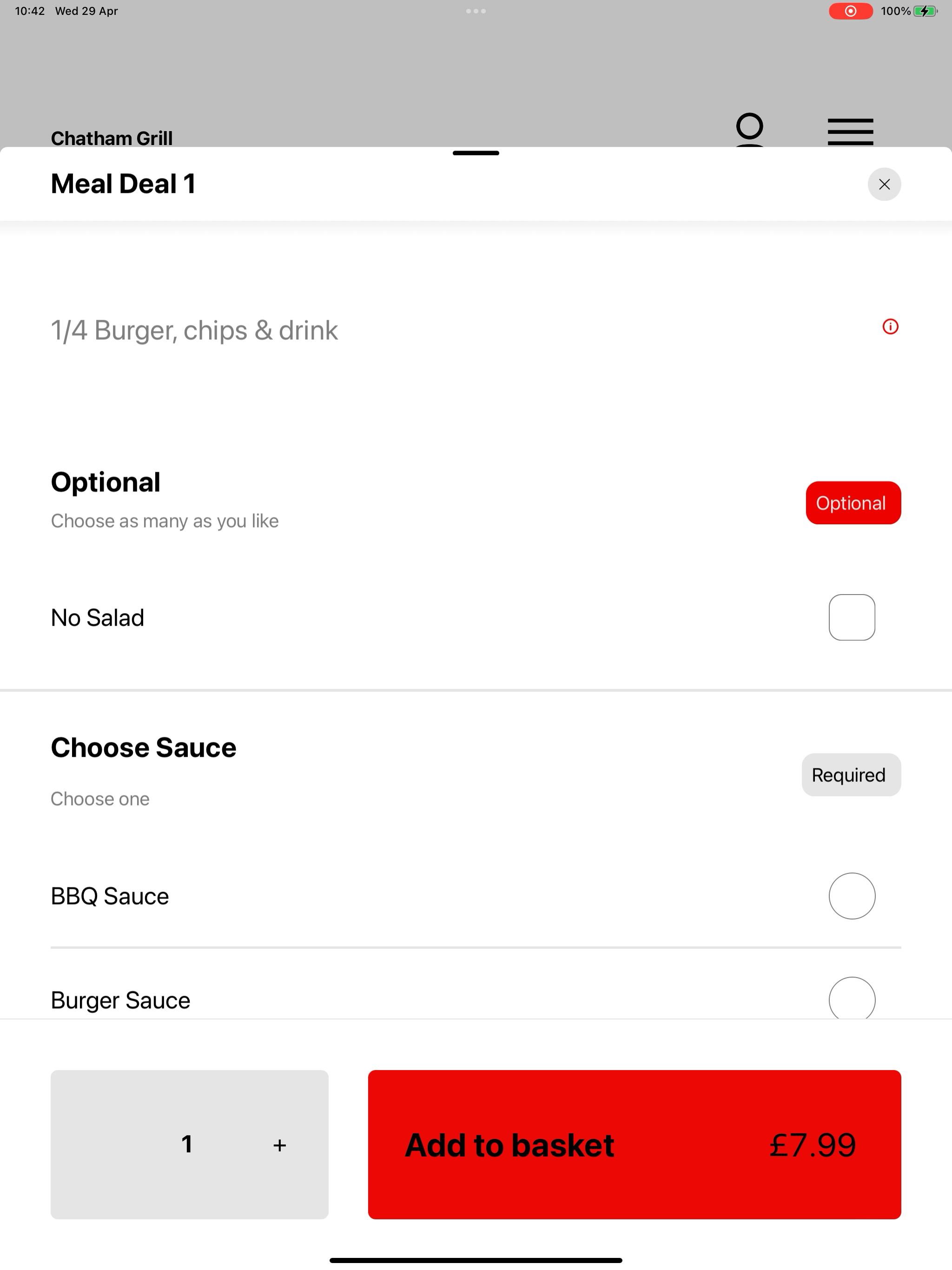 Chatham Grill UK screenshot 8