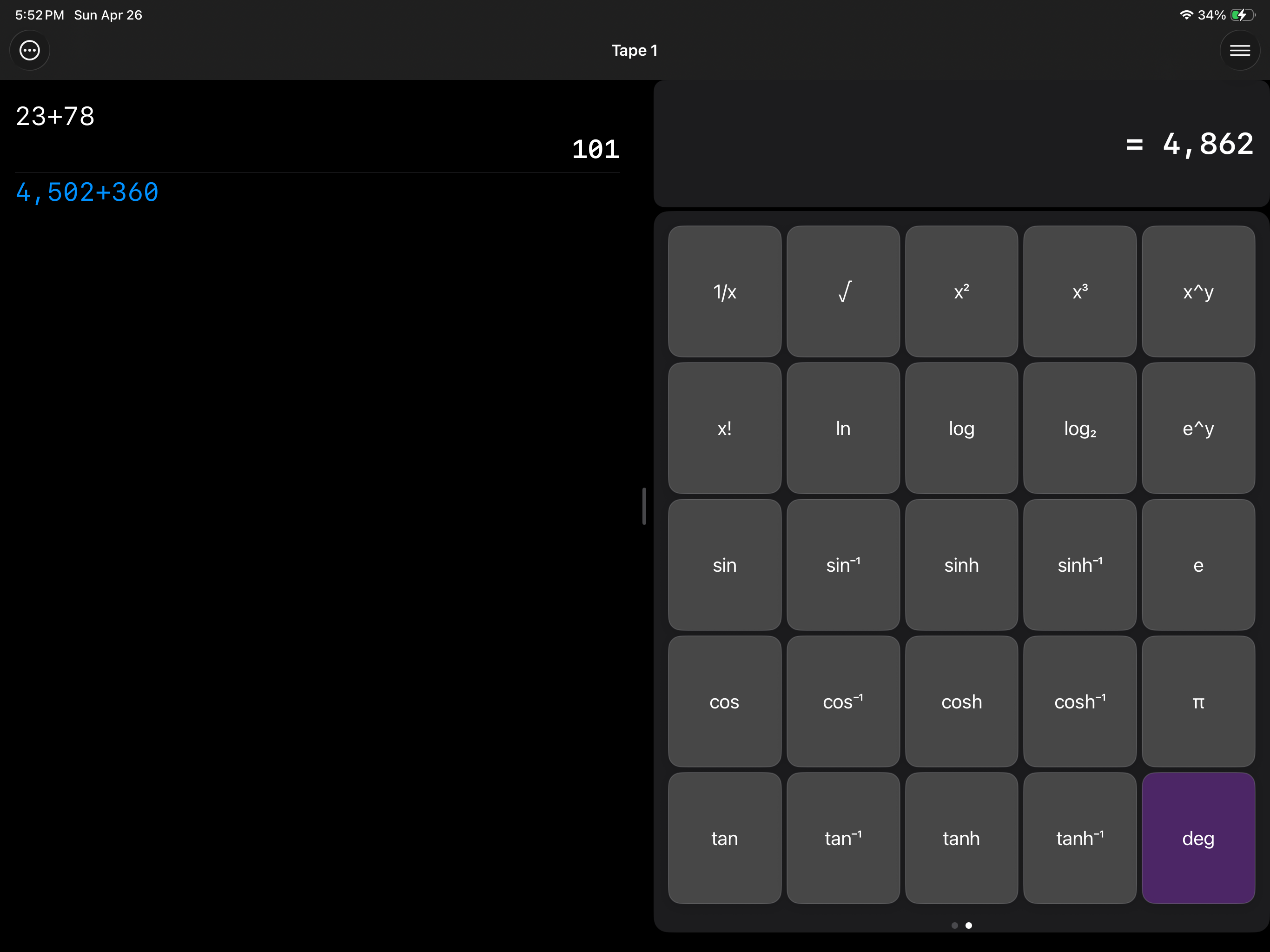 Big Digits Tape Calculator screenshot 7