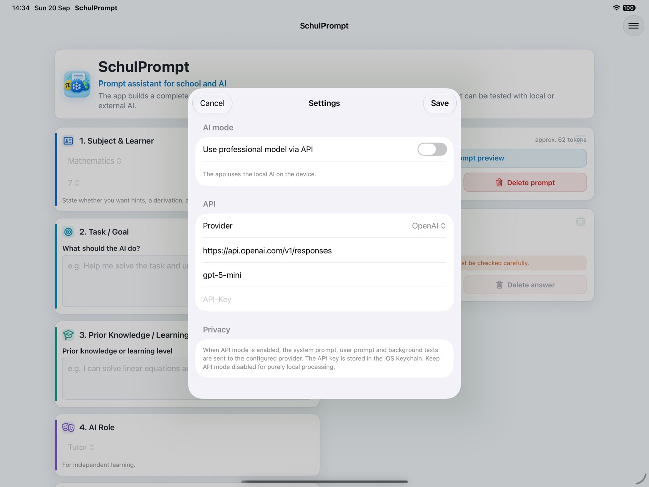 Screenshot 9 of SchulPrompt