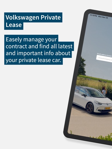 Volkswagen Private Lease iPad screenshot