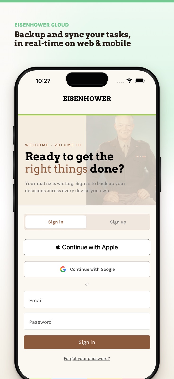 Eisenhower iphone screenshot 3
