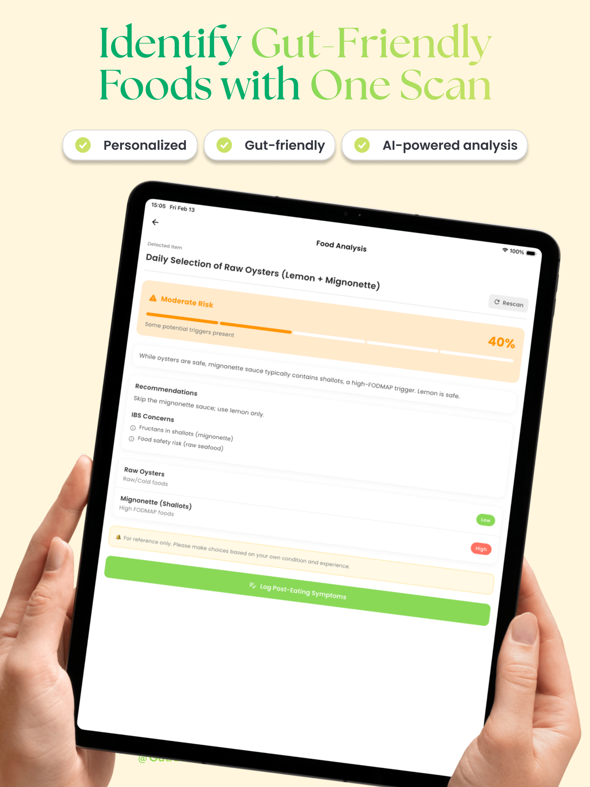 Gutrace: IBS/IBD Food Scanner