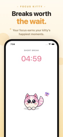 Focus Kitty: Pomodoro Timer Screenshot 5 of 6