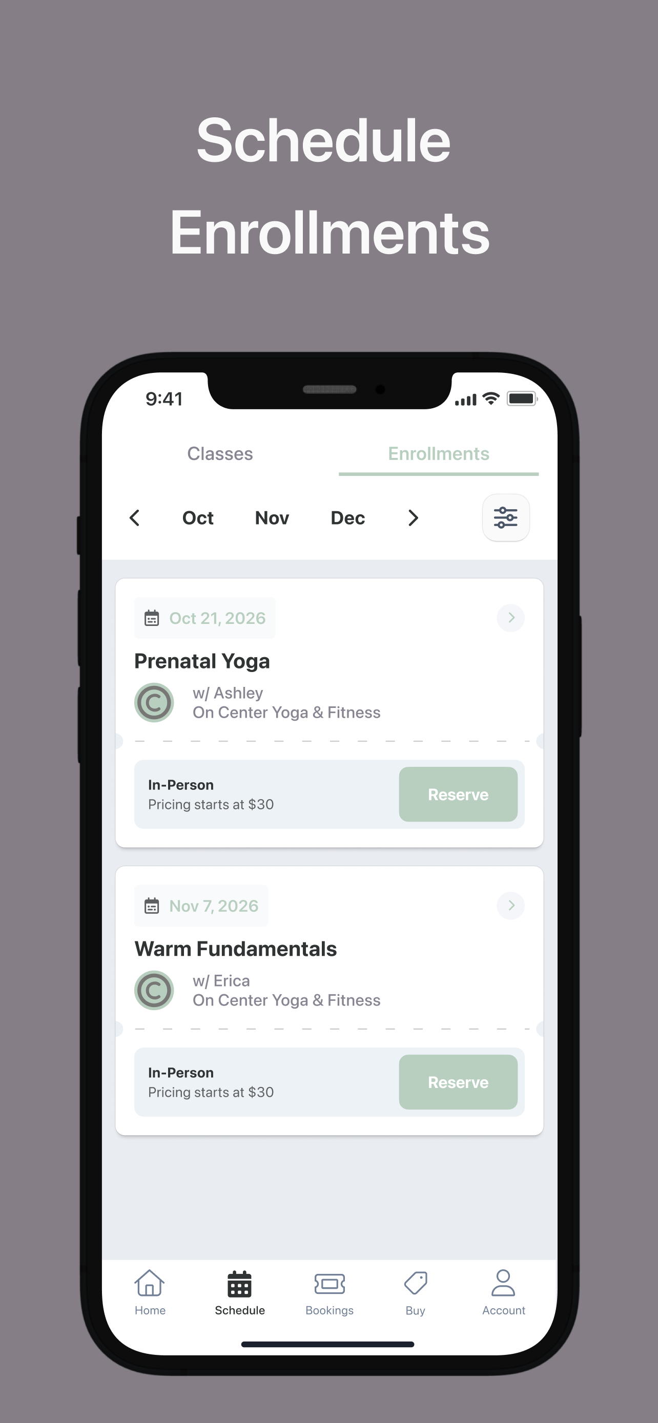 On Center Yoga & Fitness